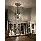 24 Inch Rod Cascading Round Chandelier - Aquitaine
