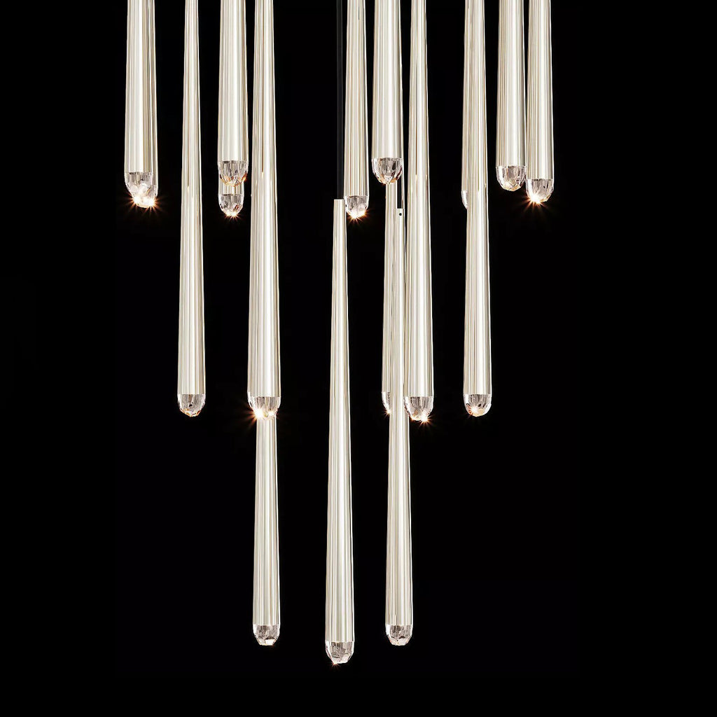 30 Inch Rod Cascading Round Chandelier - Aquitaine
