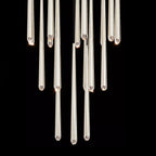 30 Inch Rod Cascading Round Chandelier - Aquitaine
