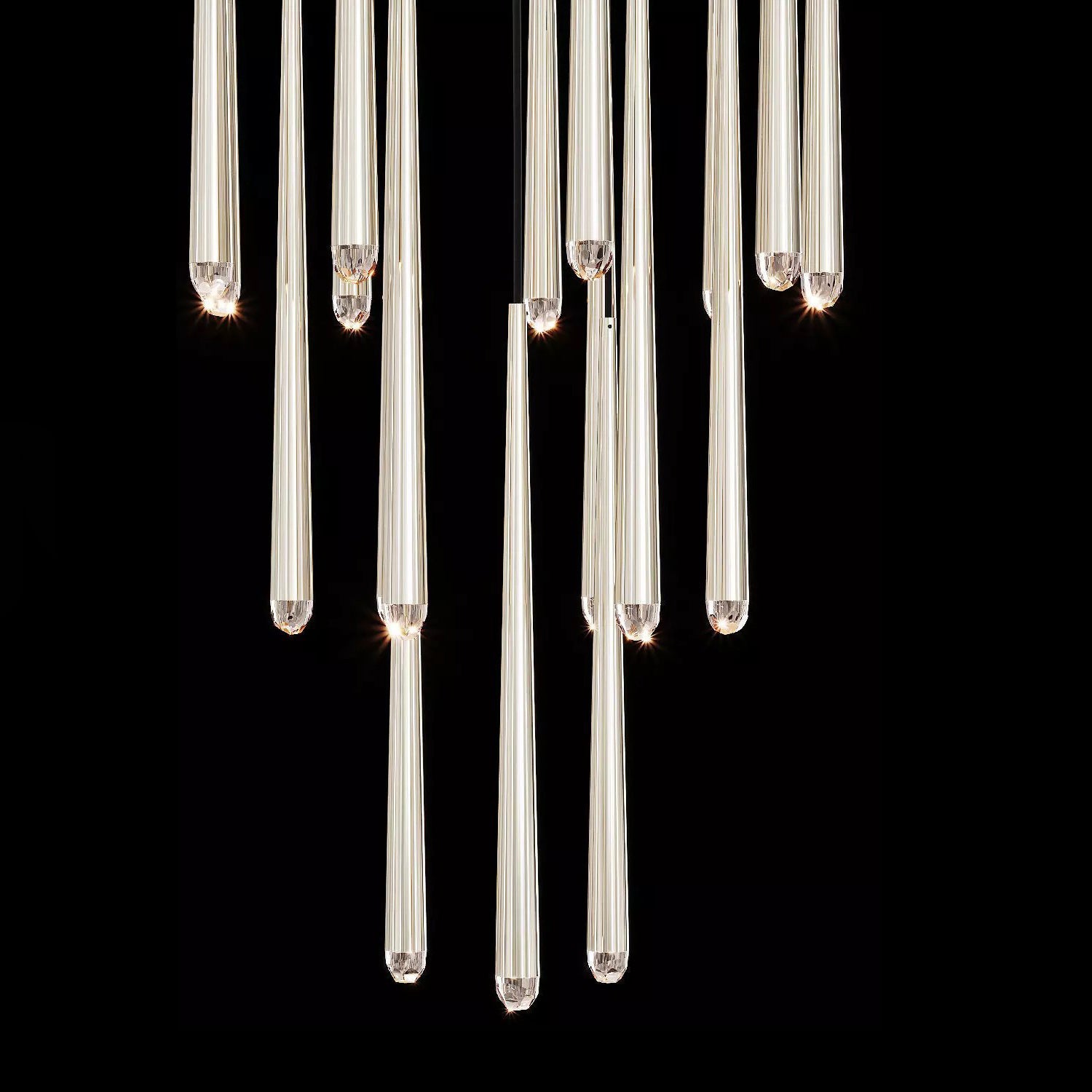30 Inch Rod Cascading Round Chandelier - Aquitaine