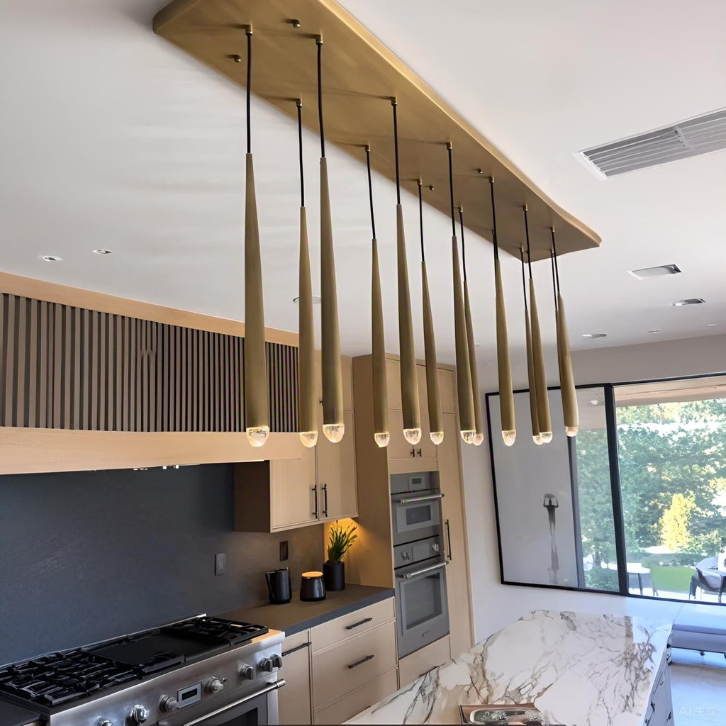 60 Inch Rod Linear Chandelier - Aquitaine