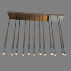60 Inch Rod Linear Chandelier - Aquitaine