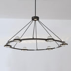48 Inch Globe Crystal Ring Chandelier - Eclatant