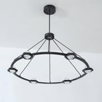48 Inch Crystal Globe Ring Chandelier - Eclatant