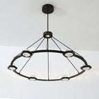 48 Inch Crystal Globe Ring Chandelier - Eclatant