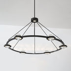 48 Inch Globe Crystal Ring Chandelier - Eclatant