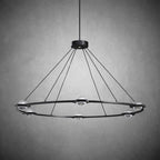 60 Inch Globe Crystal Ring Chandelier - Eclatant