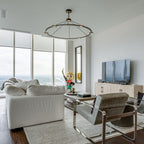 60 Inch Globe Crystal Ring Chandelier - Eclatant