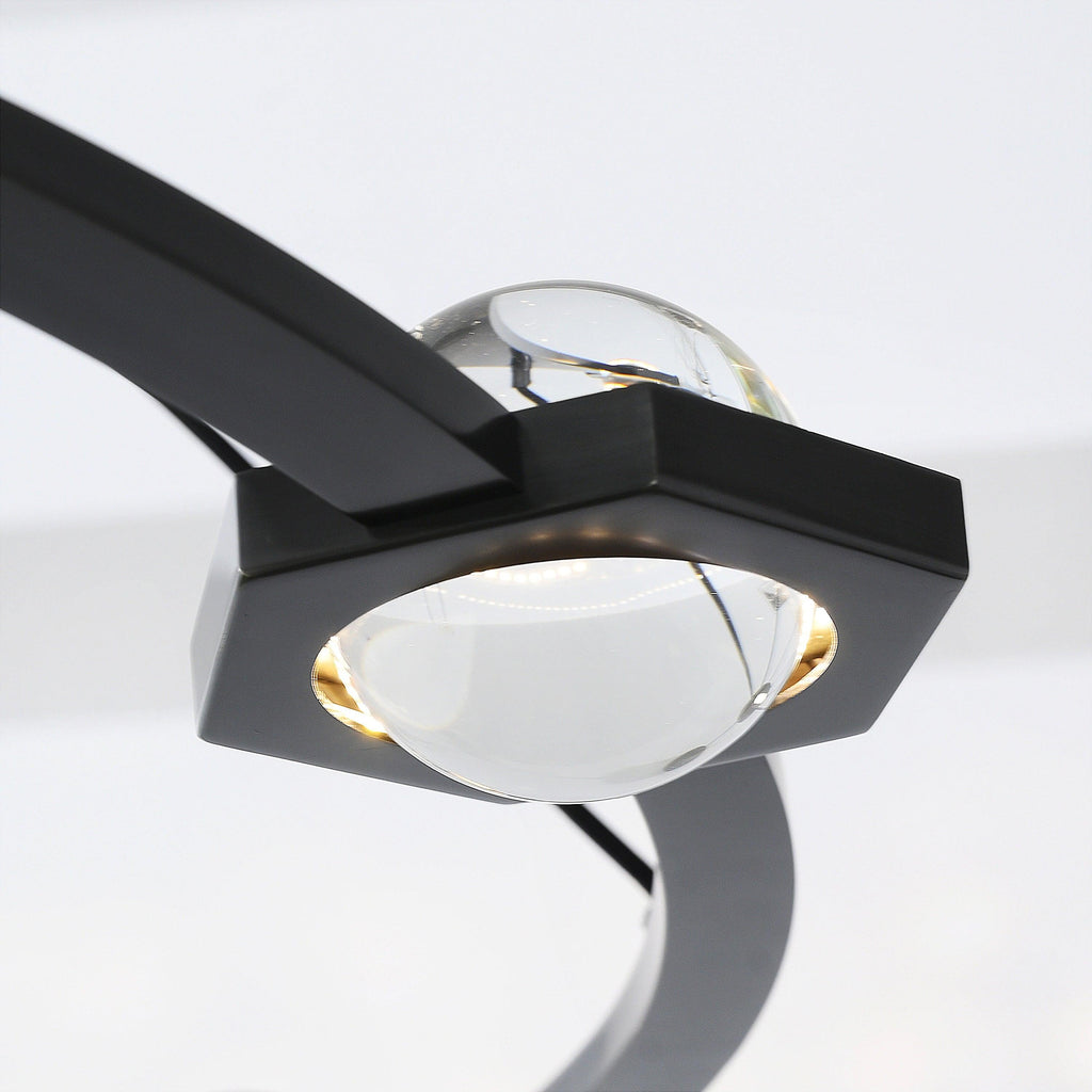 60 Inch Globe Crystal Ring Chandelier - Eclatant