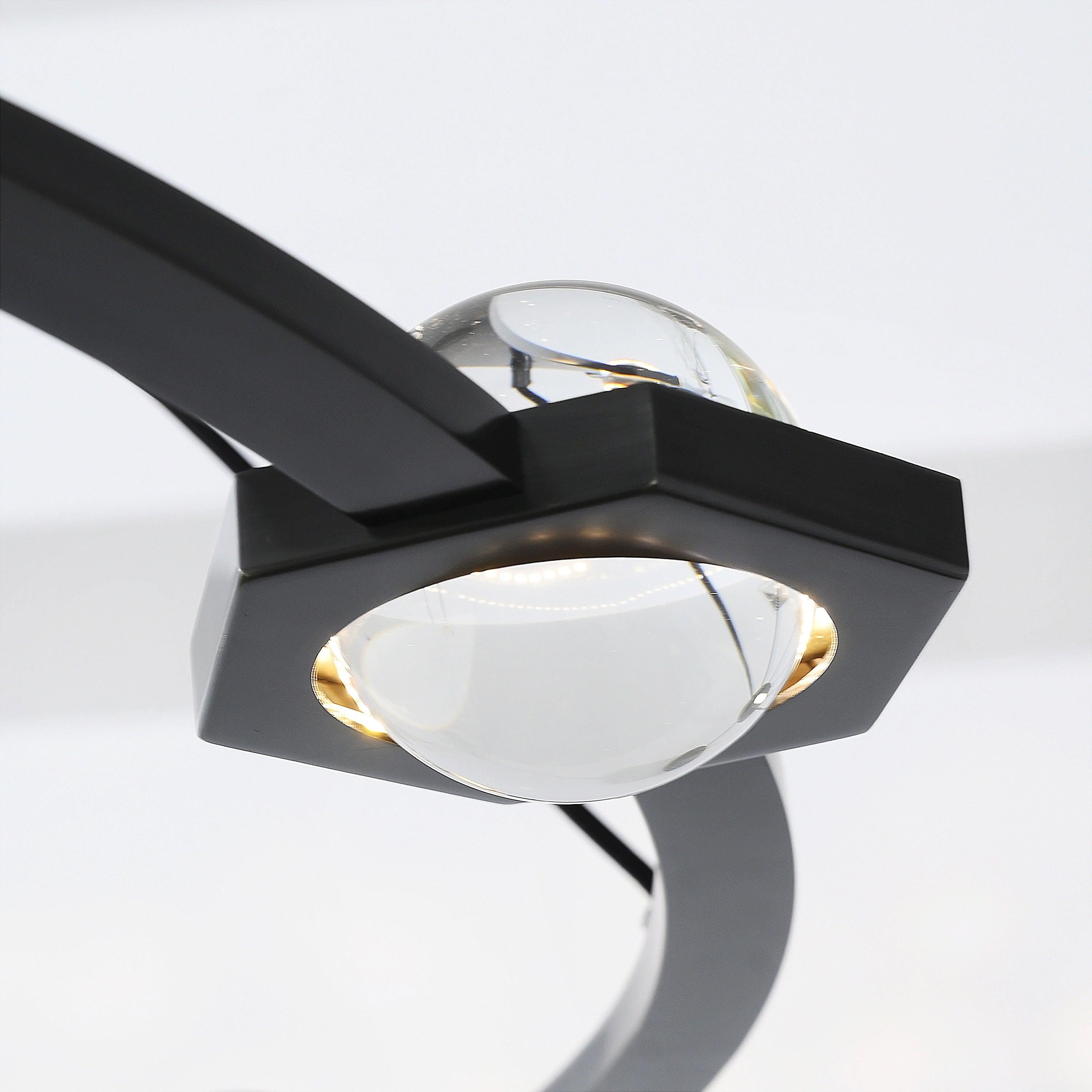 60 Inch Globe Crystal Ring Chandelier - Eclatant