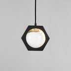 7 Inch Hexagonal Crystal Pendant Light - Eclatant