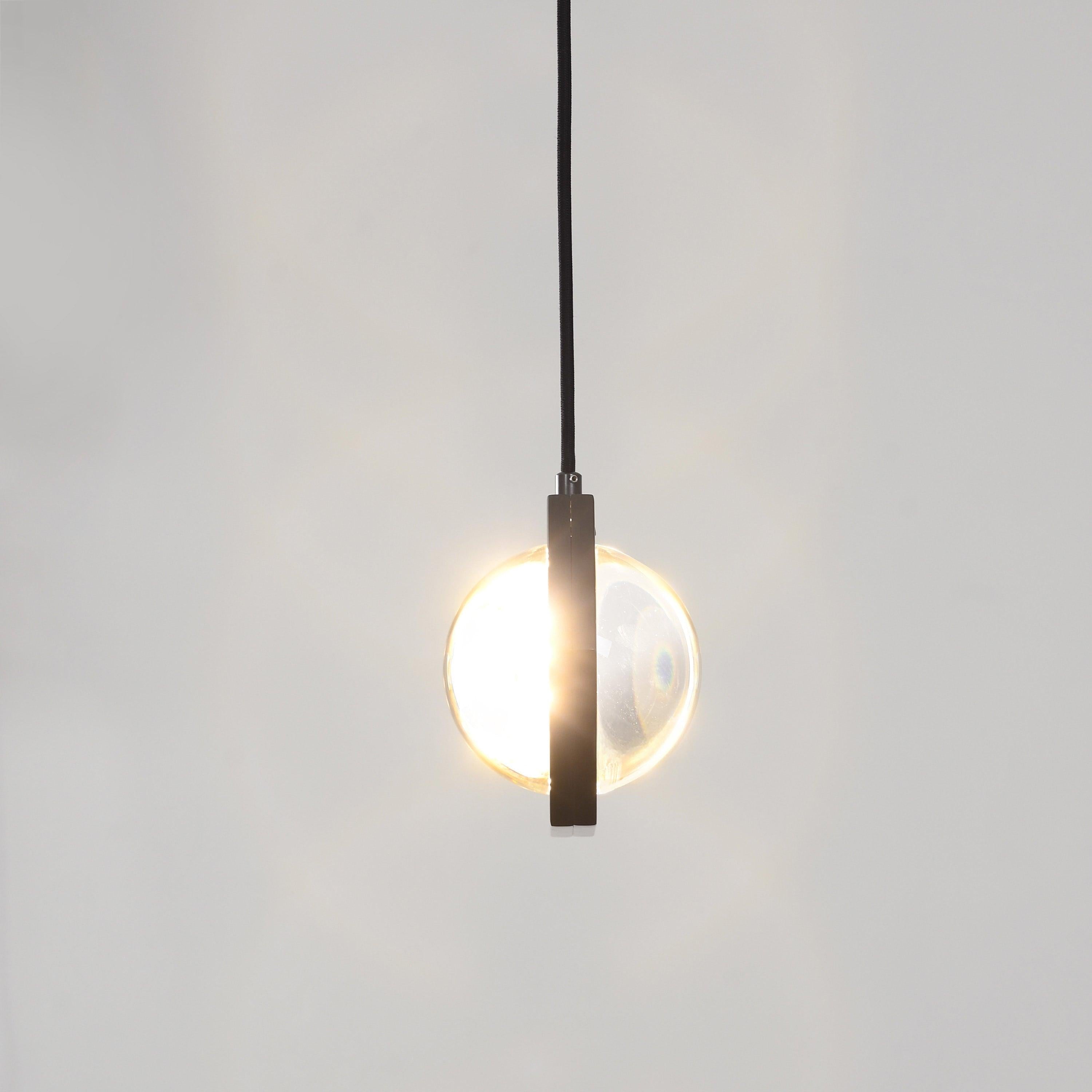 7 Inch Hexagonal Crystal Pendant Light - Eclatant