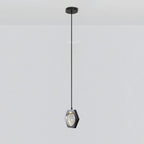 7 Inch Hexagonal Crystal Pendant Light - Eclatant
