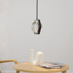 7 Inch Hexagonal Crystal Pendant Light - Eclatant