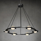 36 Inch Globe Crystal Ring Chandelier - Eclatant