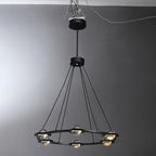 36 Inch Globe Crystal Ring Chandelier - Eclatant