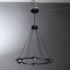 36 Inch Globe Crystal Ring Chandelier - Eclatant
