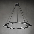 36 Inch Globe Crystal Ring Chandelier - Eclatant
