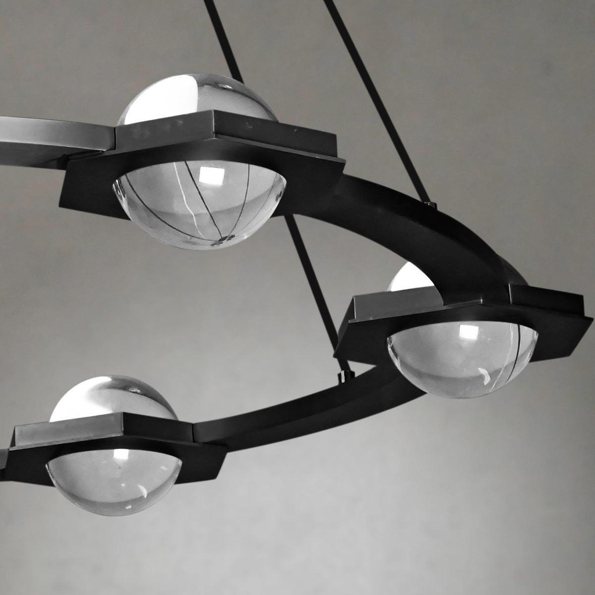 36 Inch Globe Crystal Ring Chandelier - Eclatant