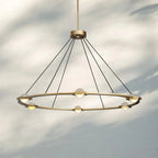 48 Inch Globe Crystal Ring Chandelier - Eclatant