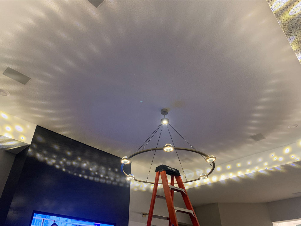 48 Inch Globe Crystal Ring Chandelier - Eclatant