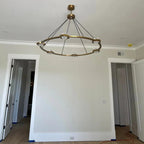 48 Inch Crystal Globe Ring Chandelier - Eclatant