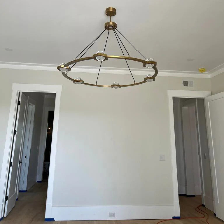 48 Inch Crystal Globe Ring Chandelier - Eclatant