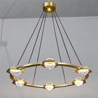 36 Inch Crystal Globe Ring Chandelier - Eclatant
