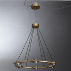 36 Inch Globe Crystal Ring Chandelier - Eclatant