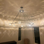 48 Inch Crystal Globe Ring Chandelier - Eclatant