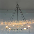 60 Inch Globe Crystal Ring Chandelier - Eclatant