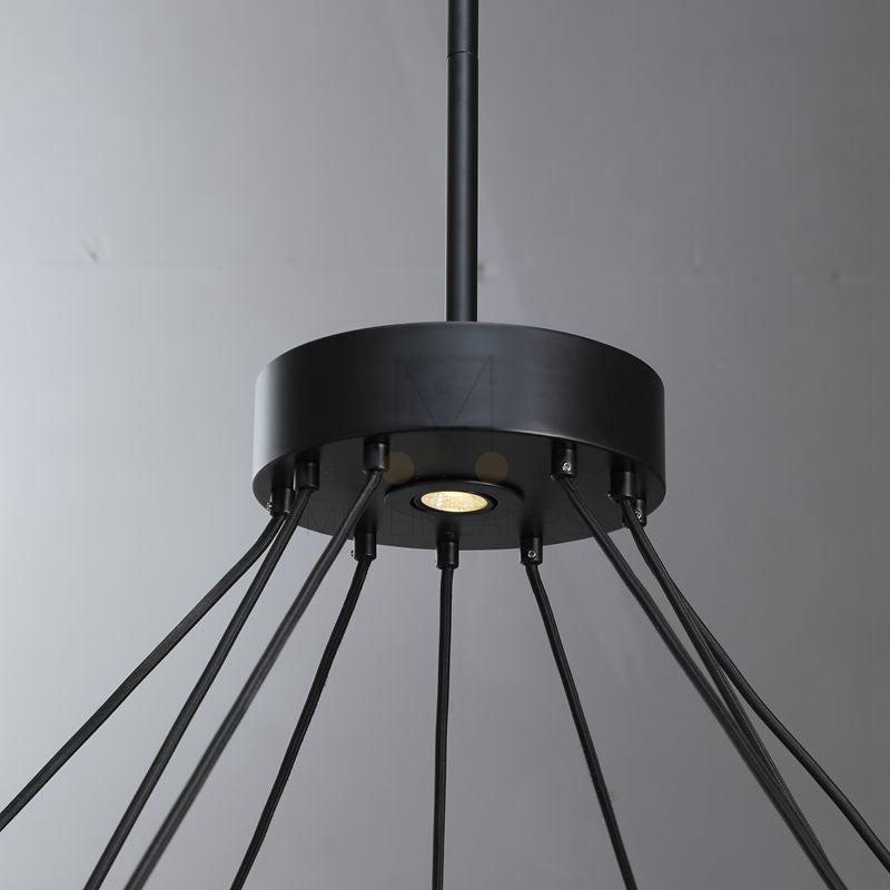 60 Inch Globe Crystal Tiered Ring Chandelier - Eclatant
