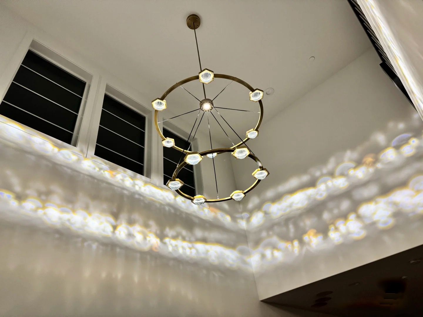 48 Inch Globe Crystal Tiered Ring Chandelier - Eclatant