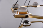 60 Inch Globe Crystal Tiered Ring Chandelier - Eclatant