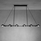 72 Inch Globe Crystal Rectangular Chandelier - Eclatant