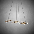 54 Inch Globe Crystal Rectangular Chandelier - Eclatant