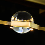 54 Inch Globe Crystal Rectangular Chandelier - Eclatant