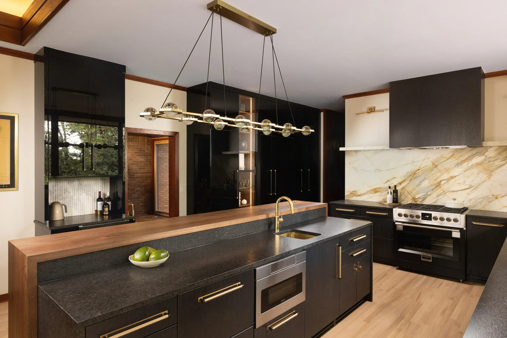 72 Inch Globe Crystal Rectangular Chandelier - Eclatant