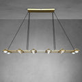 72 Inch Globe Crystal Rectangular Chandelier - Eclatant