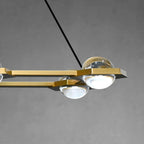 72 Inch Globe Crystal Rectangular Chandelier - Eclatant