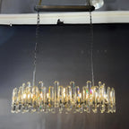 54 Inch Linear Candle Crystal Chandelier - Bonnington