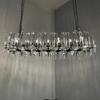 72 Inch Linear Candle Crystal Chandelier - Bonnington