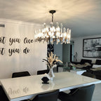 24 Inch Round Candle Crystal Chandelier - Bonnington