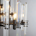 24 Inch Crystal Prism Candle Round Chandelier - Bonnington
