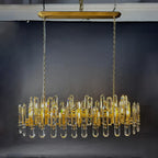 54 Inch Linear Candle Crystal Chandelier - Bonnington