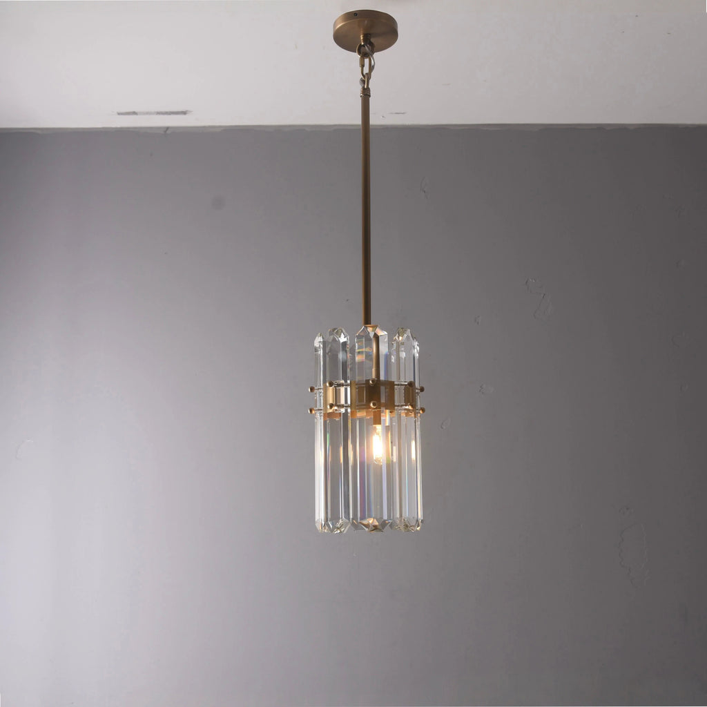 7 Inch Crystal Prism Pendant Light - Bonnington