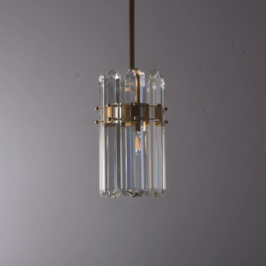7 Inch Crystal Prism Pendant Light - Bonnington