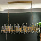 72 Inch Linear Candle Crystal Chandelier - Bonnington