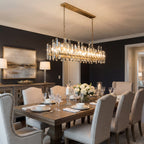 72 Inch Linear Candle Crystal Chandelier - Bonnington