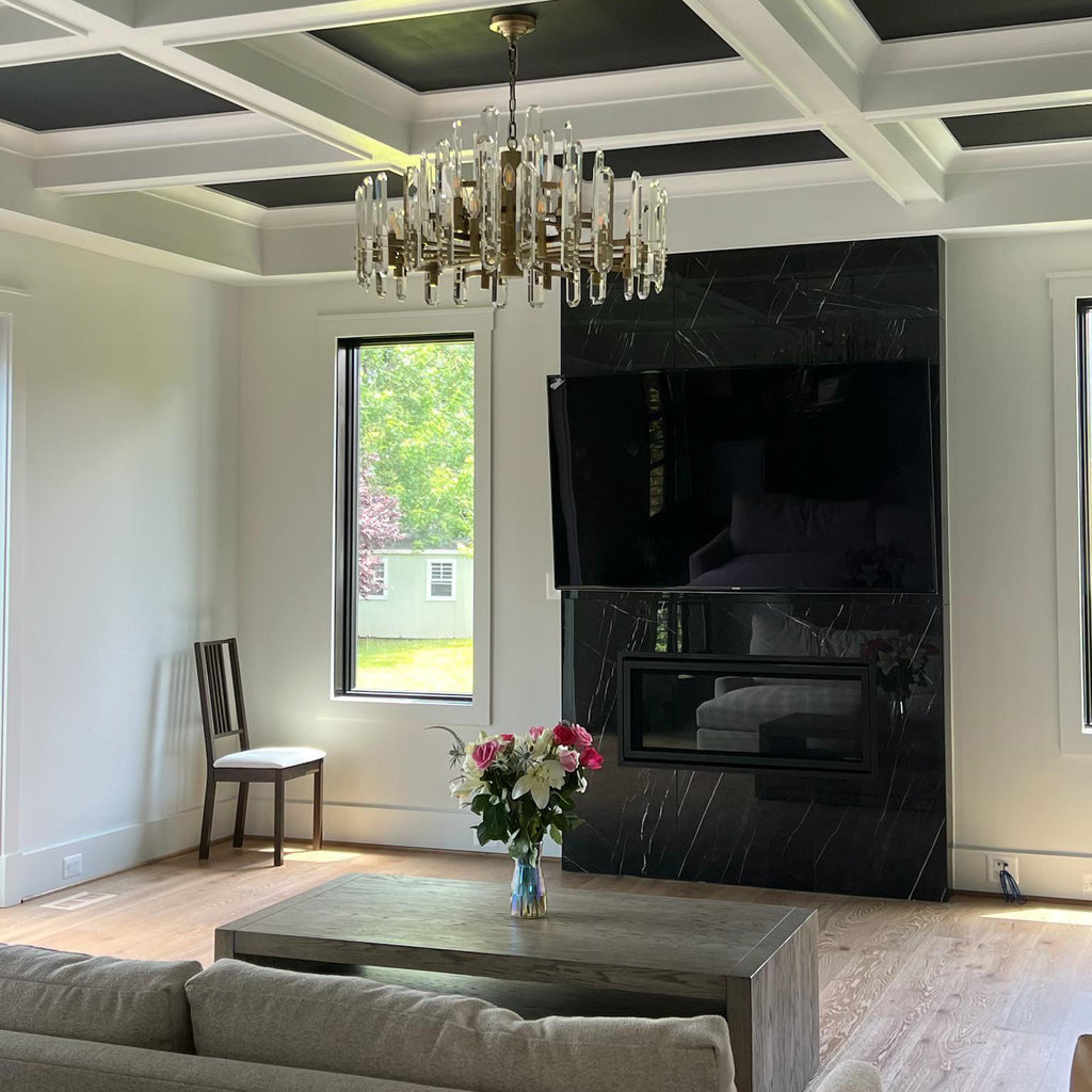 24 Inch Round Candle Crystal Chandelier - Bonnington